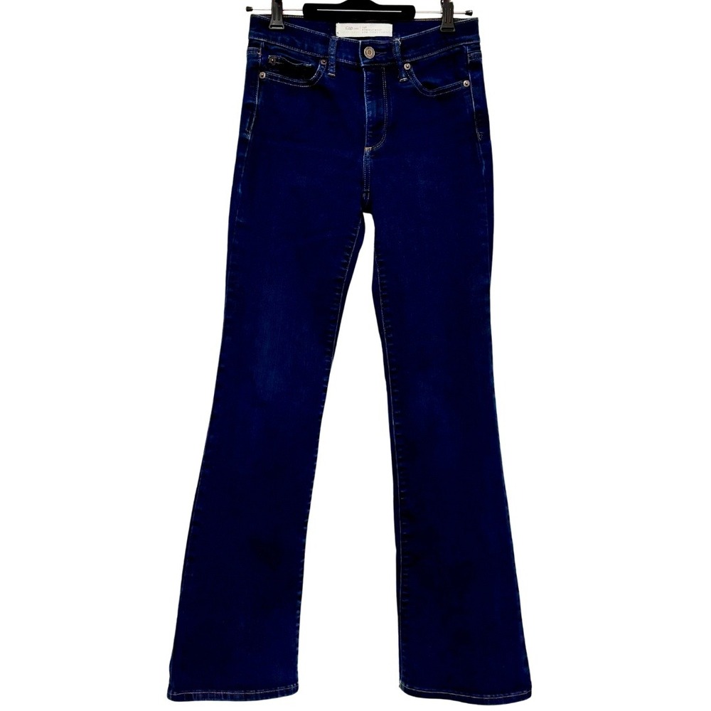 Gap 1969 Bootcut Mid Rise Dark Indigo Blue Stretch Jeans – 'Perfect Boot' Sz 26R